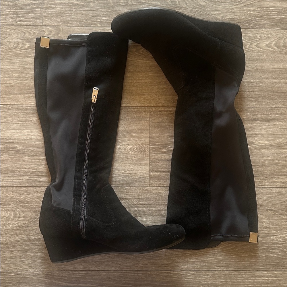 Rockport Black Adiprene Boots with Silver Details